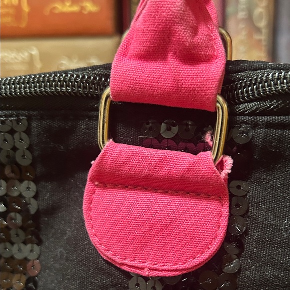 Victoria's Secret Black and Pink Sequin Tote - Picture 5 of 11